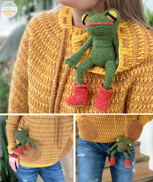 Jabka The Traveling Frog Crochet Amigurumi