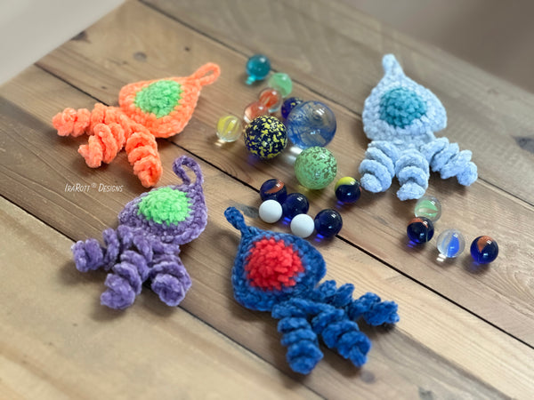 Marbled Jellyfish Crochet Fidget Toy Pattern by IraRott