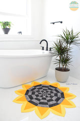 Sunflower Power Jelly Roll Rug Quilting Pattern