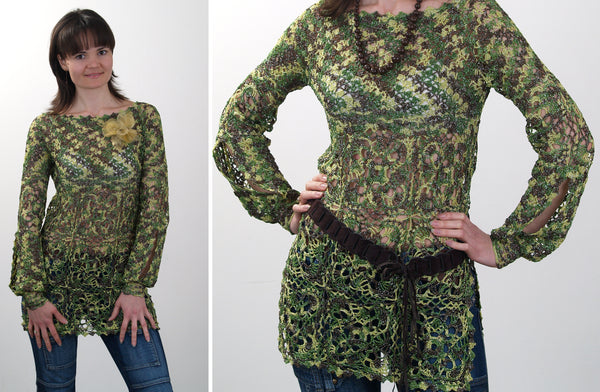 Crochet Lace Tunic by Ira Rott
