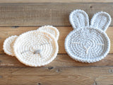 Bear Bunny Coaster Crochet Pattern