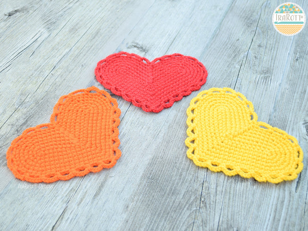 The Hearts Of Hope Coasters Free Crochet Pattern by IraRott