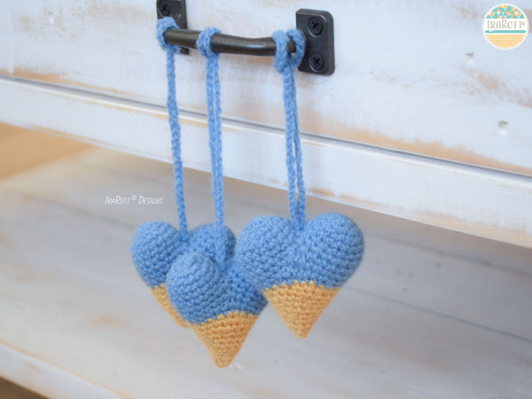 Ukrainian Heart Pendant Free Crochet Pattern by IraRott