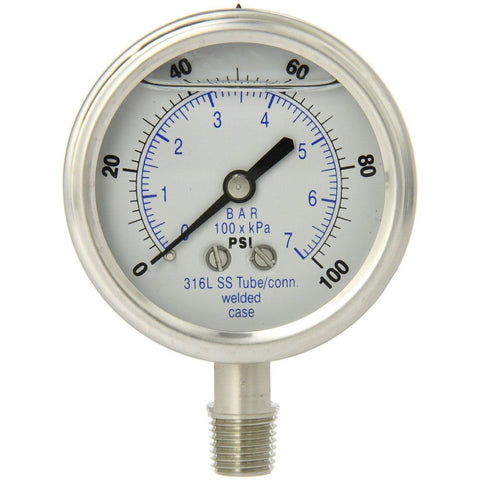 liquid filled pressure gauge