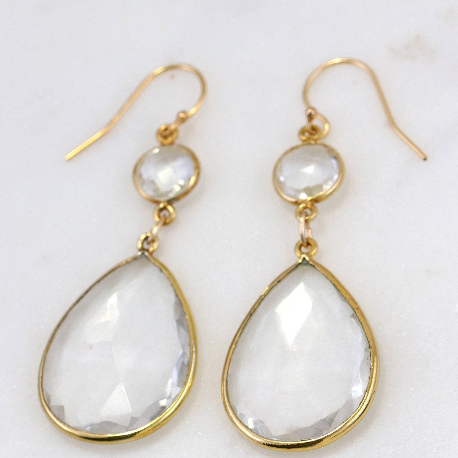 Clear Quartz earring - Urban Carats