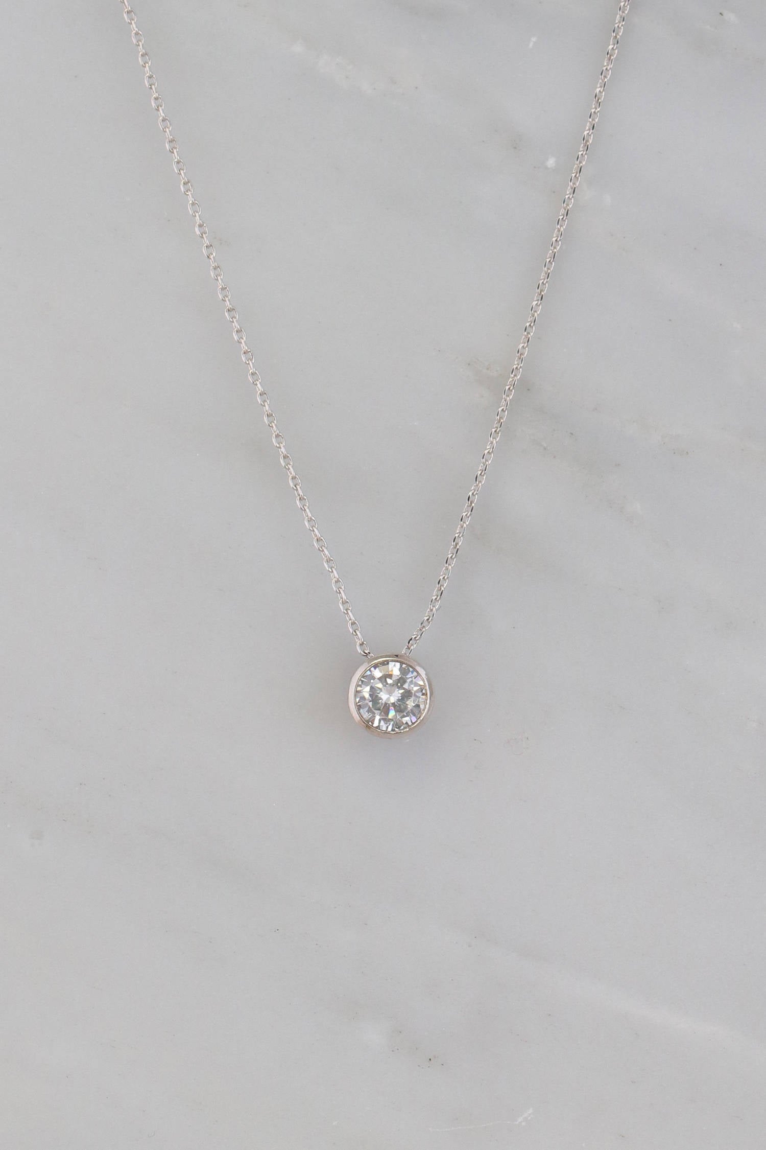Zoë Chicco 14k Gold Emerald Cut Diamond Necklace with Diamond Stations –  ZOË CHICCO