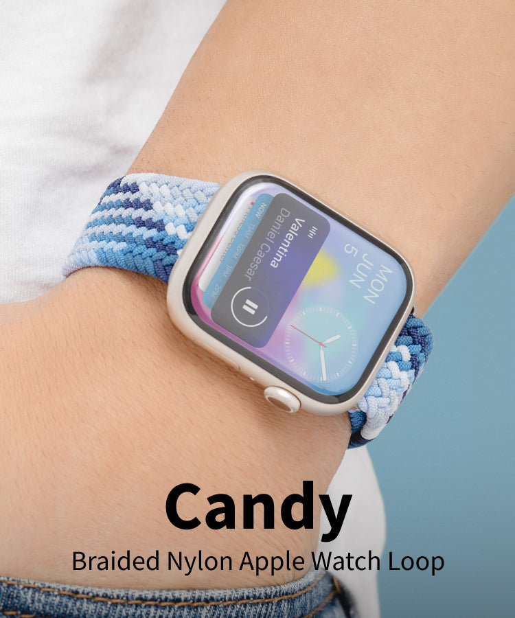 Candy Braided Nylon Apple Watch Loop