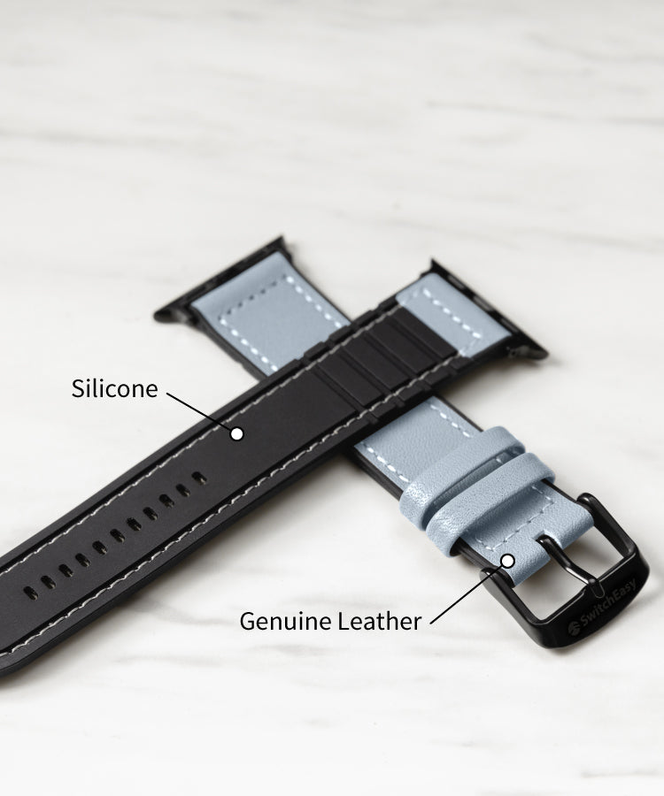 Leather Silicone Strap Apple Watch