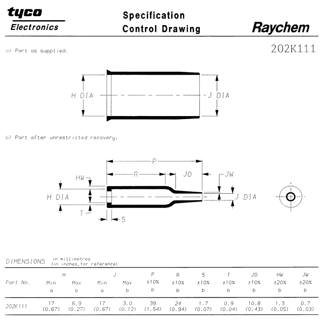 Raychem 202K111-25-0