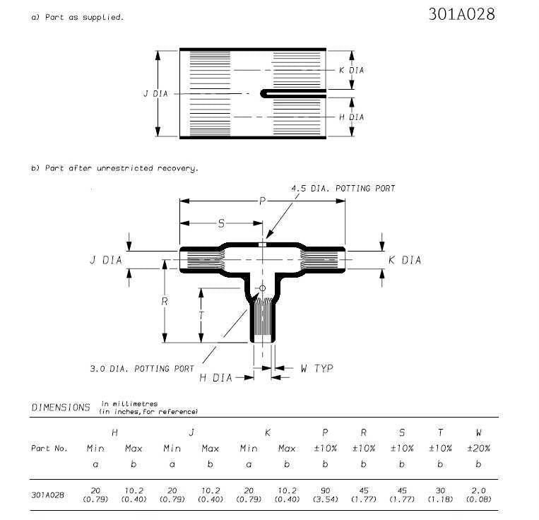 Raychem 301A028-25-0