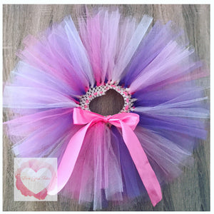 Pink, Shocking pink, Purple & Ivory short Tutu skirt – www.loveyoututu ...