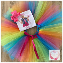 Load image into Gallery viewer, Personalised rainbow JoJo tutu set