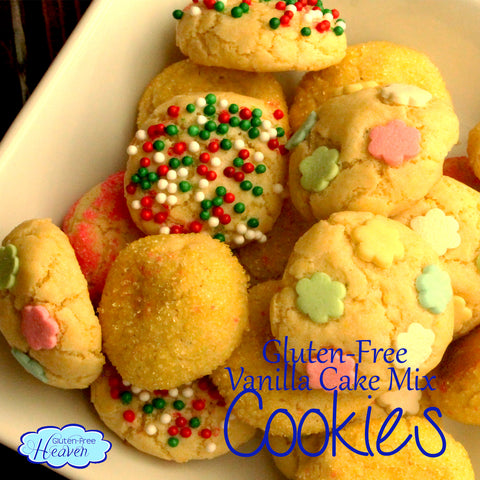 Gluten-Free Vanilla Cake Mix Cookies