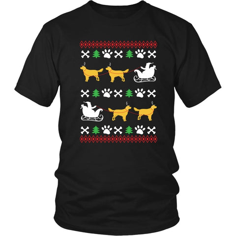 ugly christmas sweater golden retriever