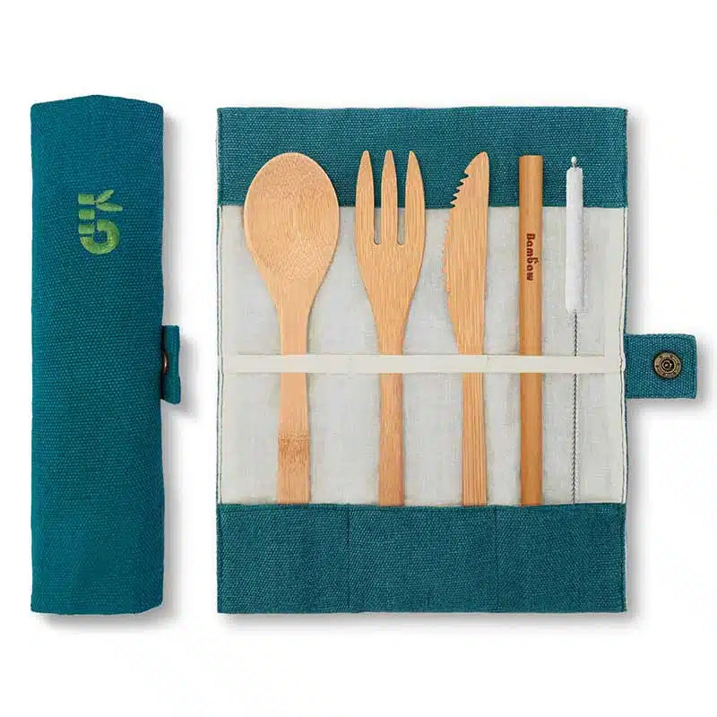 bambaw reusable bamboo cutlery set