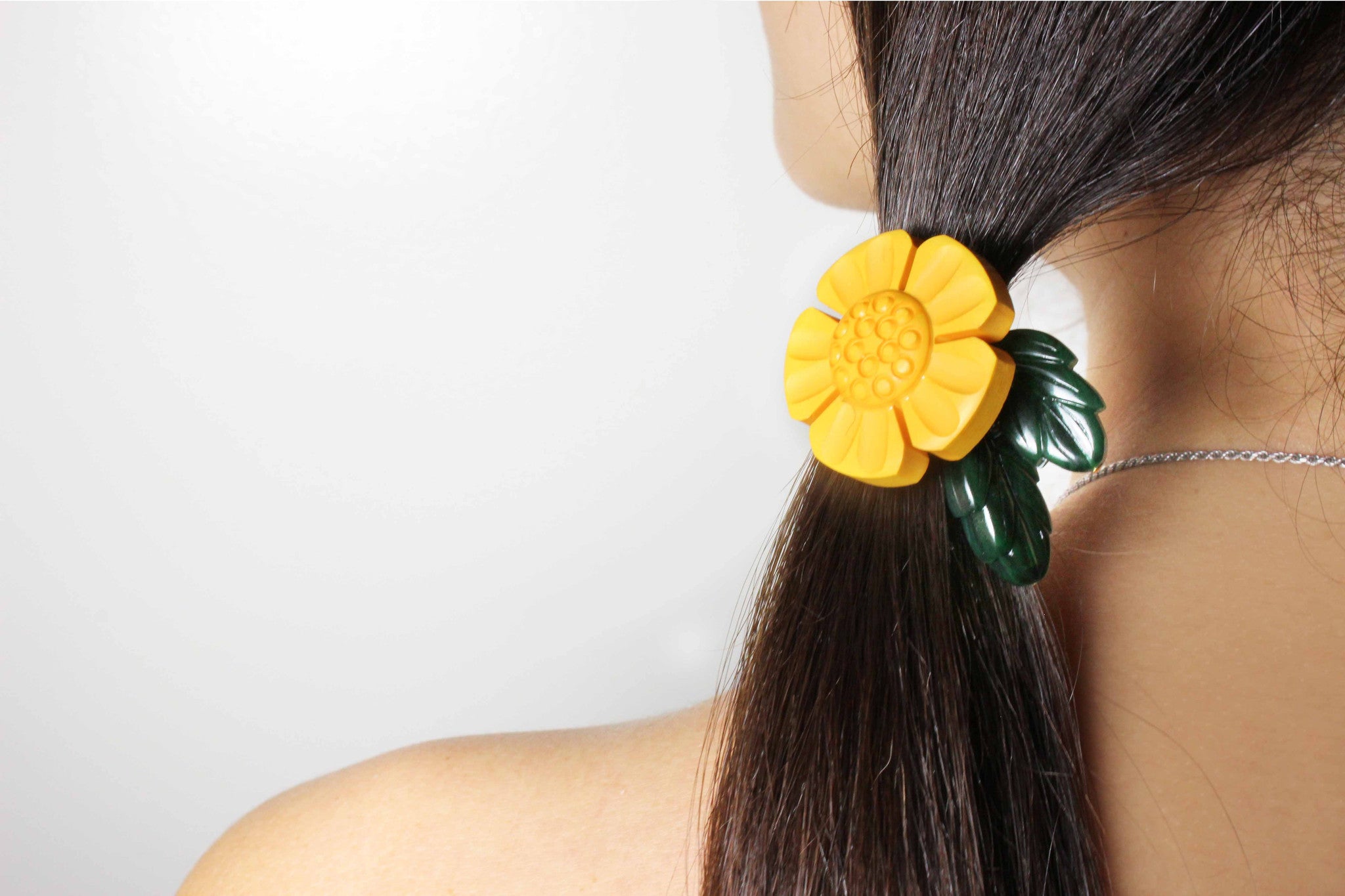 Sunflower Dangle Hair Tie