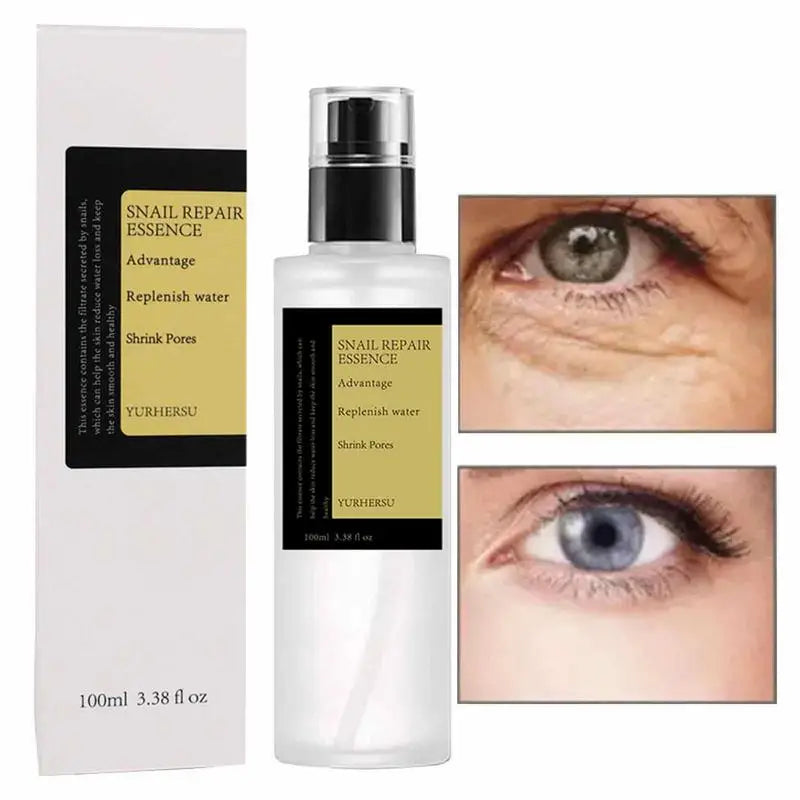 100ml Skin Repairing Snail Mucin Essence Anti-aging Moisturizing Face Serum for Dull and Damaged Skin Korean Snail Skincare