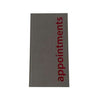 Agenda Appointment Book 3 Assistant - Grey - Hairdressing Supplies