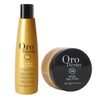 Fanola Oro Therapy Keratin & Argan Oil Shampoo & Mask Twin Pack 2 x 300ml - Hairdressing Supplies