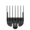 WAHL No.2 Attachment Comb 6mm (1/4") Cut Black - Hairdressing Supplies