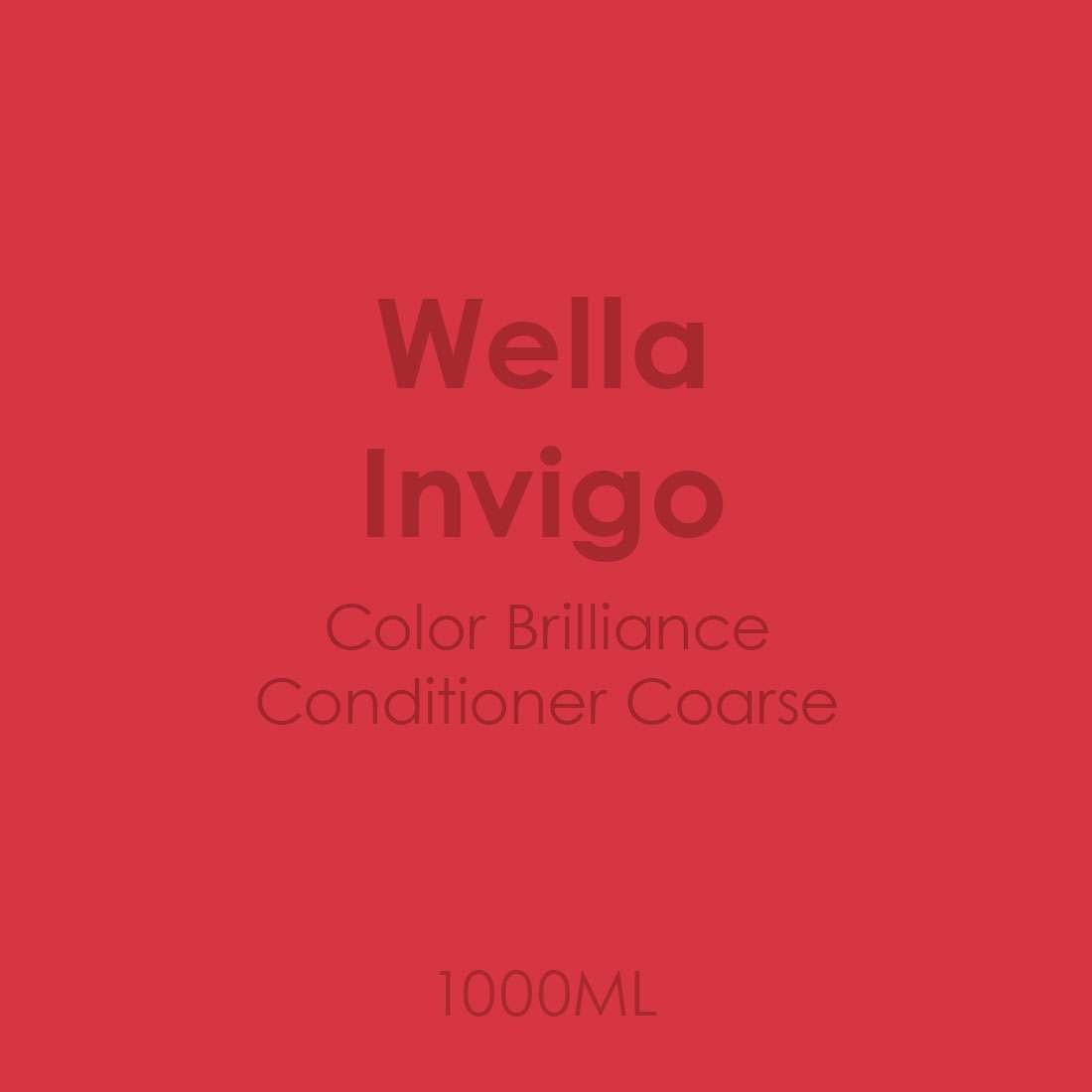 Photos - Hair Dye Wella Invigo Color Brilliance Conditioner Coarse 1000ML WICBCC 