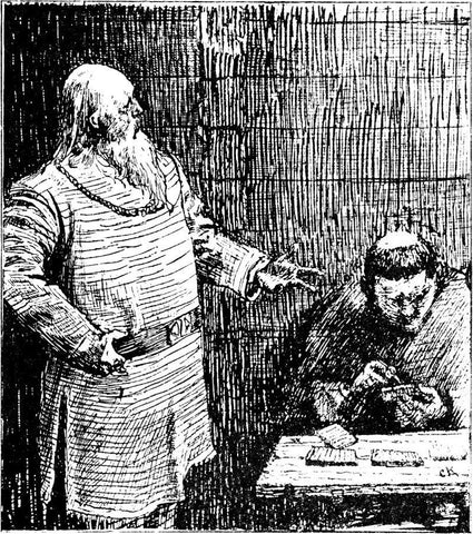 Christian Krohg: Illustration for die Heimskringla 1899-Edition.