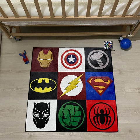 Superhero Logo Rug