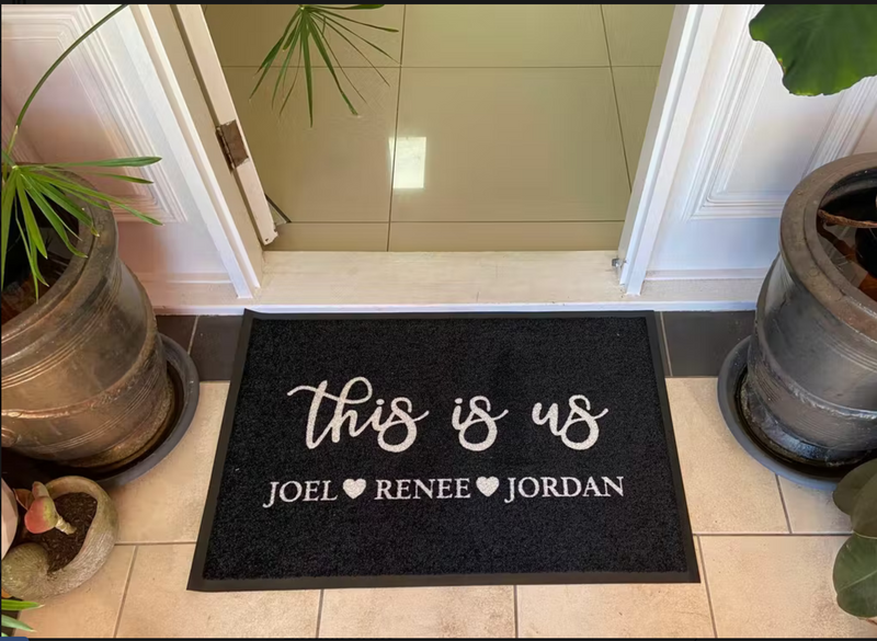 This Is Us - Personalised Doormat