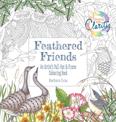 Colouring With Clarity - Feathered Friends Colouring Book – Claritystamp