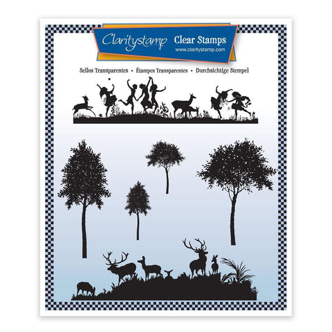 Meadow Dance & Deerscape Unmounted Clear Stamp Set