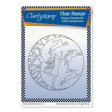 Fairy Night Round - Fine Line + MASK Unmounted Clear Stamp