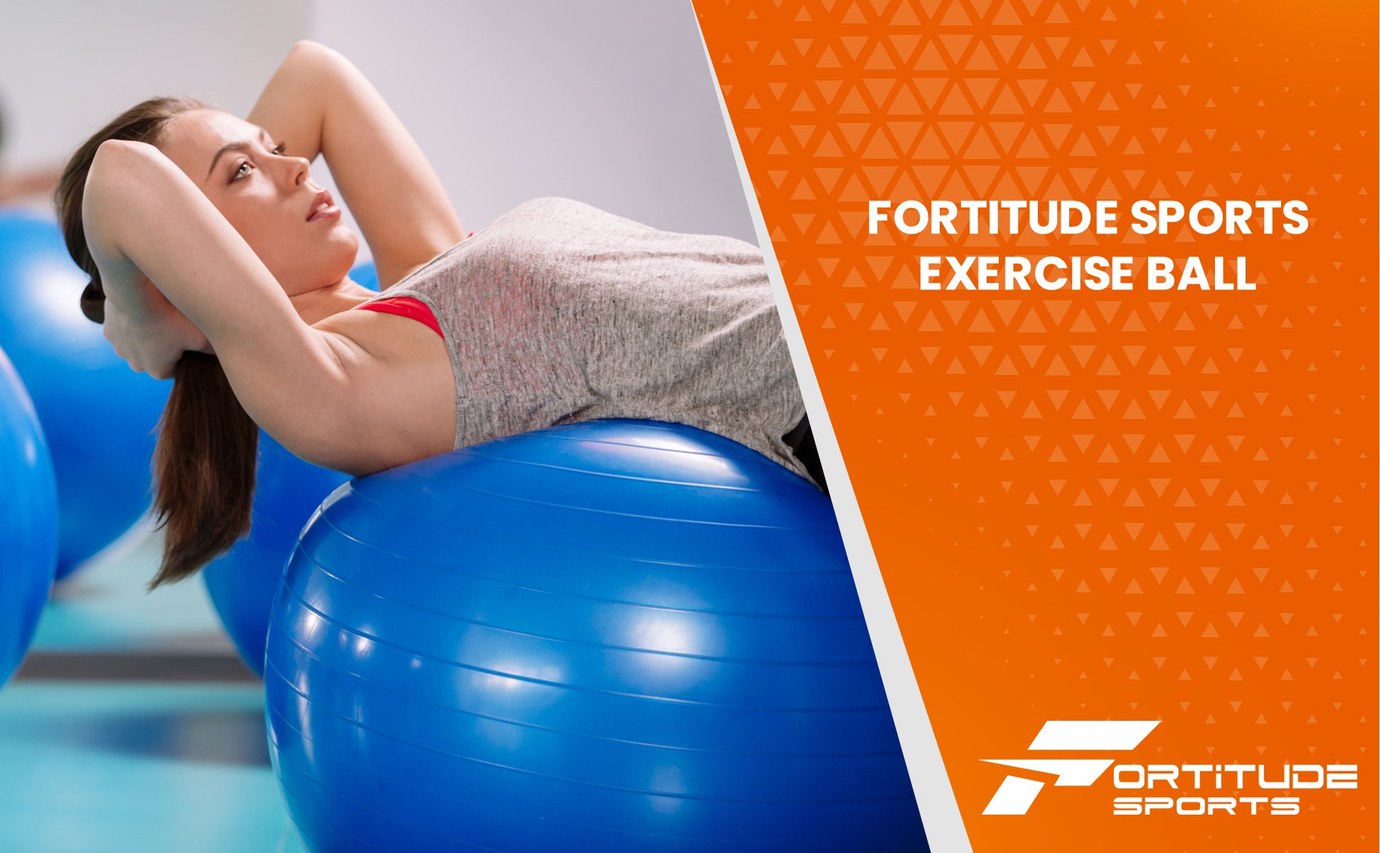 Fortitude Sports Exercise Ball 65cm 75cm 55cm Balance Training Equipment
