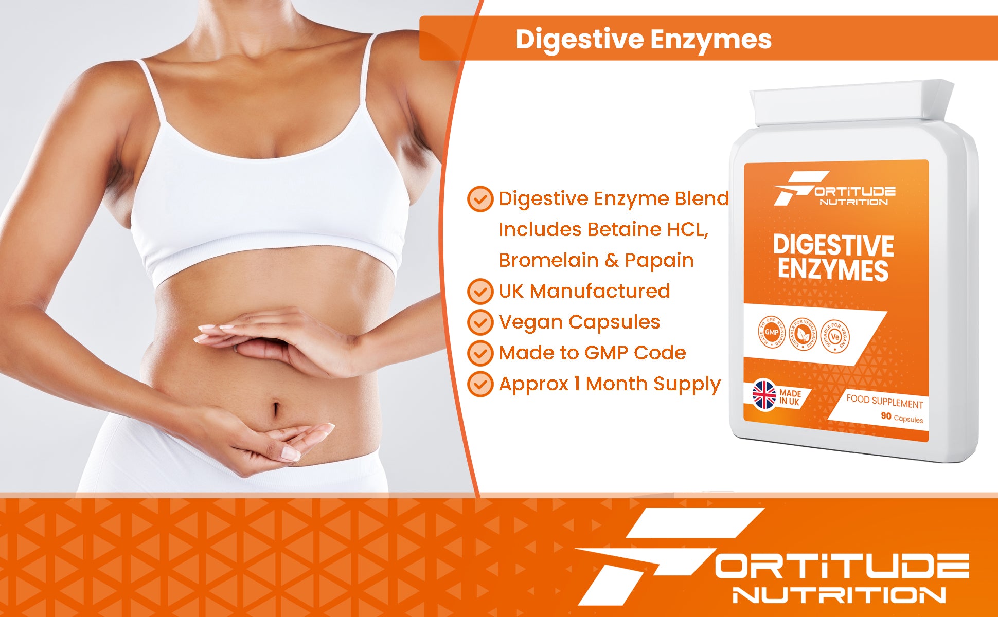 Fortitude Nutrition Digestive Enzymes Supplement