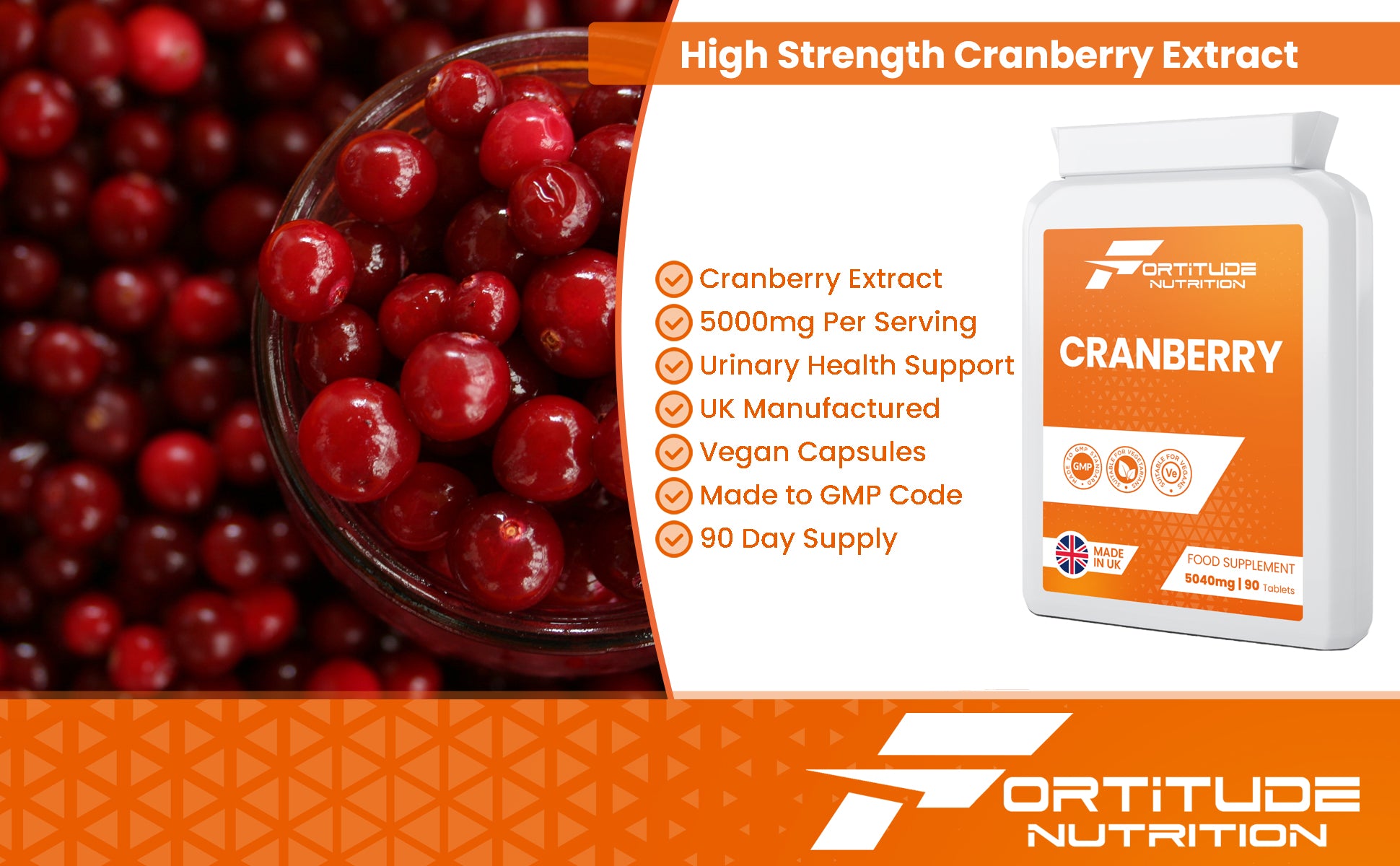 Fortitude Nutrition Cranberry Supplement