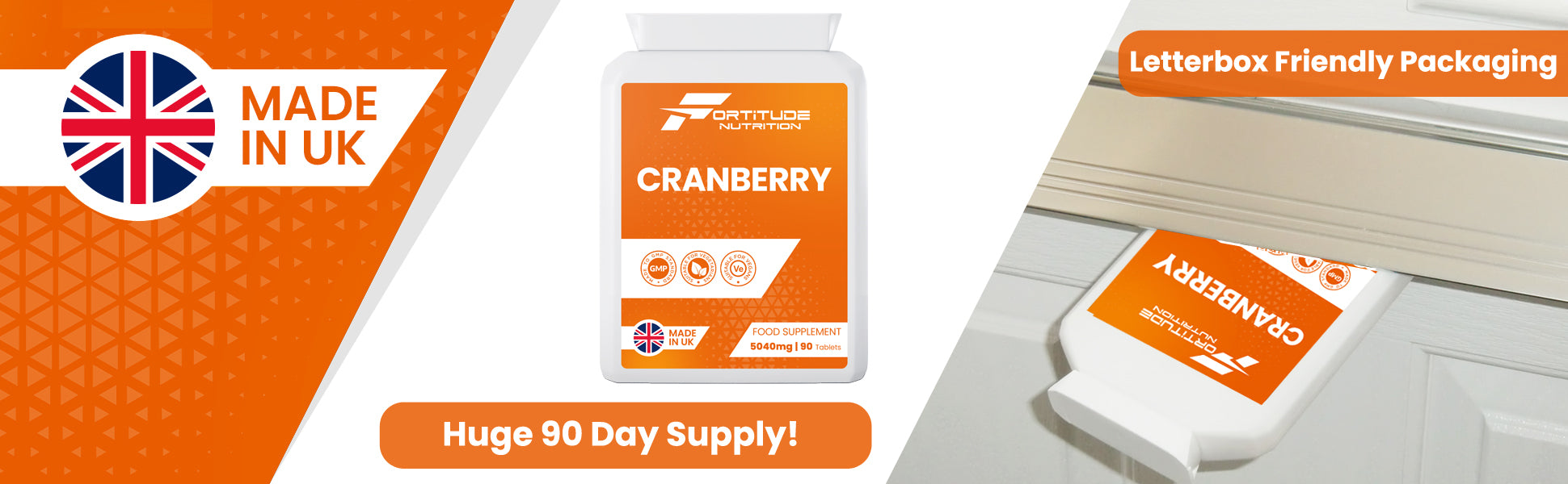 Cranberry Supplements In Letterbox Friendly Packaging