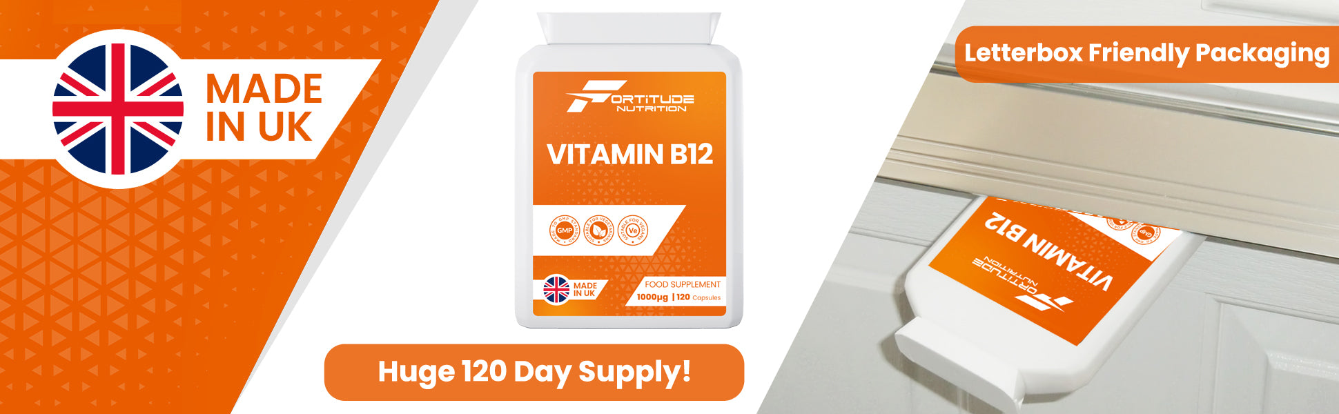 Vitamin B12 Supplements in Letterbox Friendly Packaging