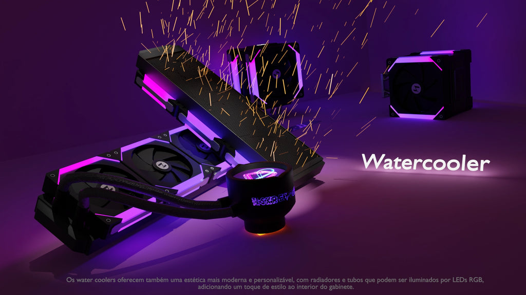 How the Water Cooler Works: The liquid circulates and cools the processor.