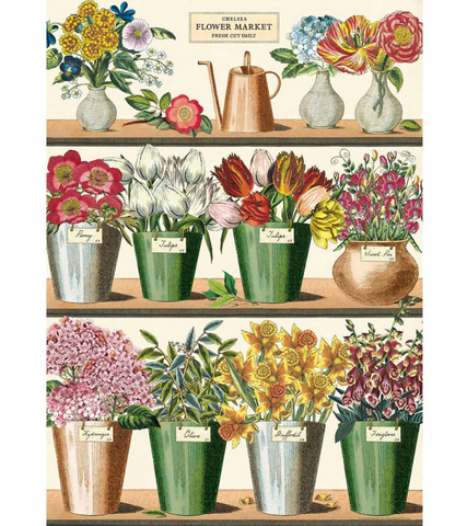 Cavallini and Co Flower Market poster