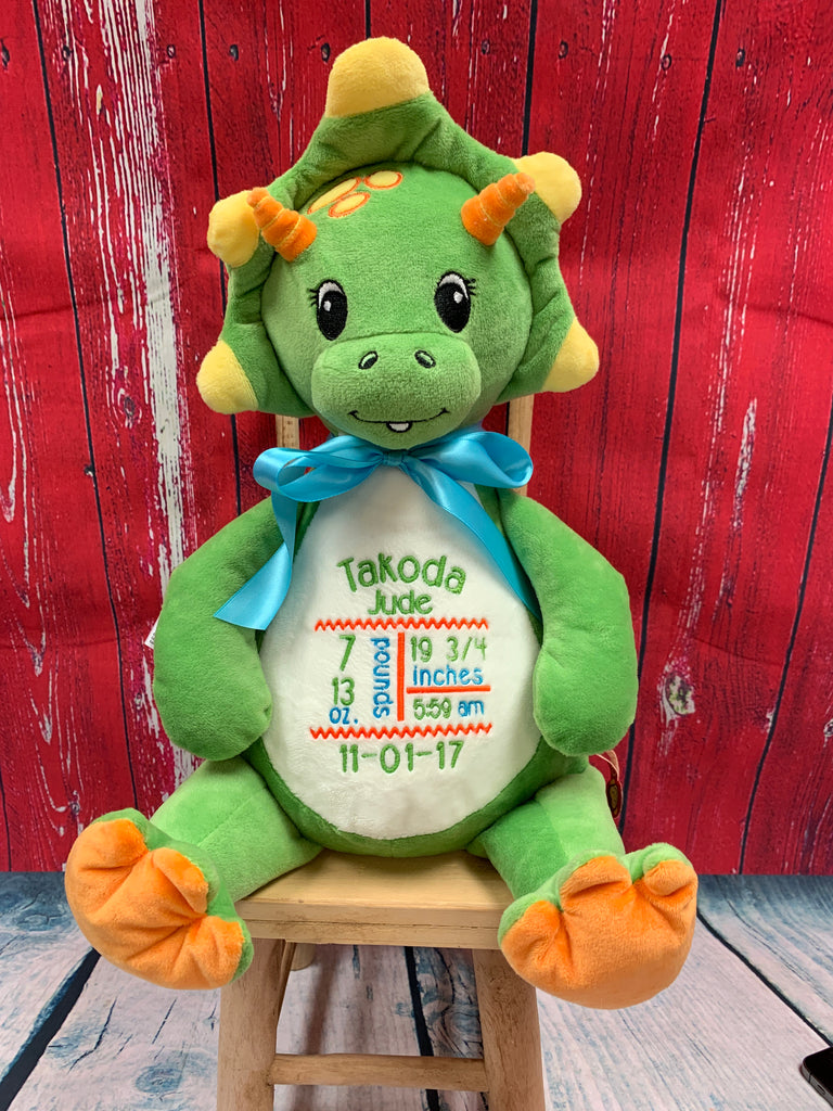 Cubbies™ Green Dinosaur with Custom Embroidery