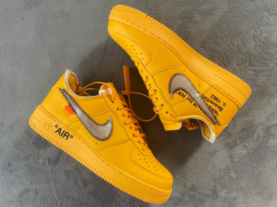 Louis Vuitton x Nike Air Force 1 Yellow – Sneaker Slide