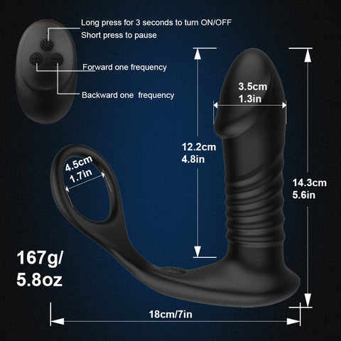 Prostate Vibrator with Cock Ring