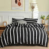 Black Striped Bedding Set