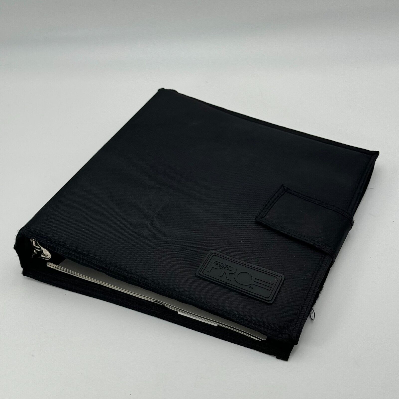 Pen-Tab Pro Black Fabric Hook & Loop Strap 3 Ring Binder Oranizer Tabs Supply