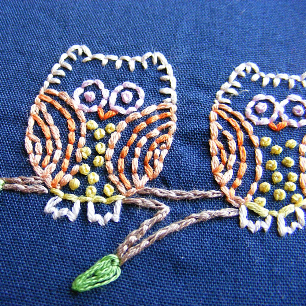 Download Night Owls embroidery pattern - Shiny Happy World