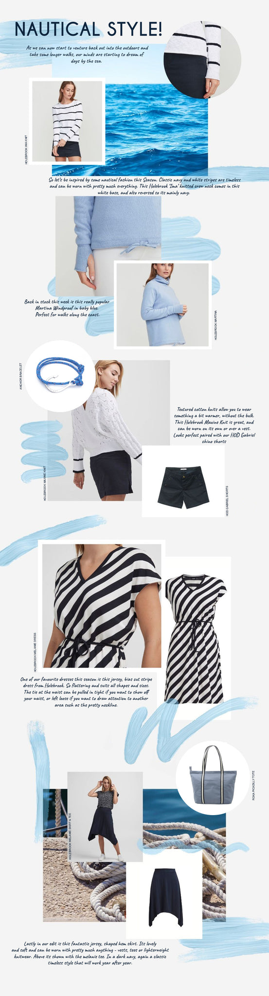 Our best of Nautical Style, breton stripes and cool crisp cottons