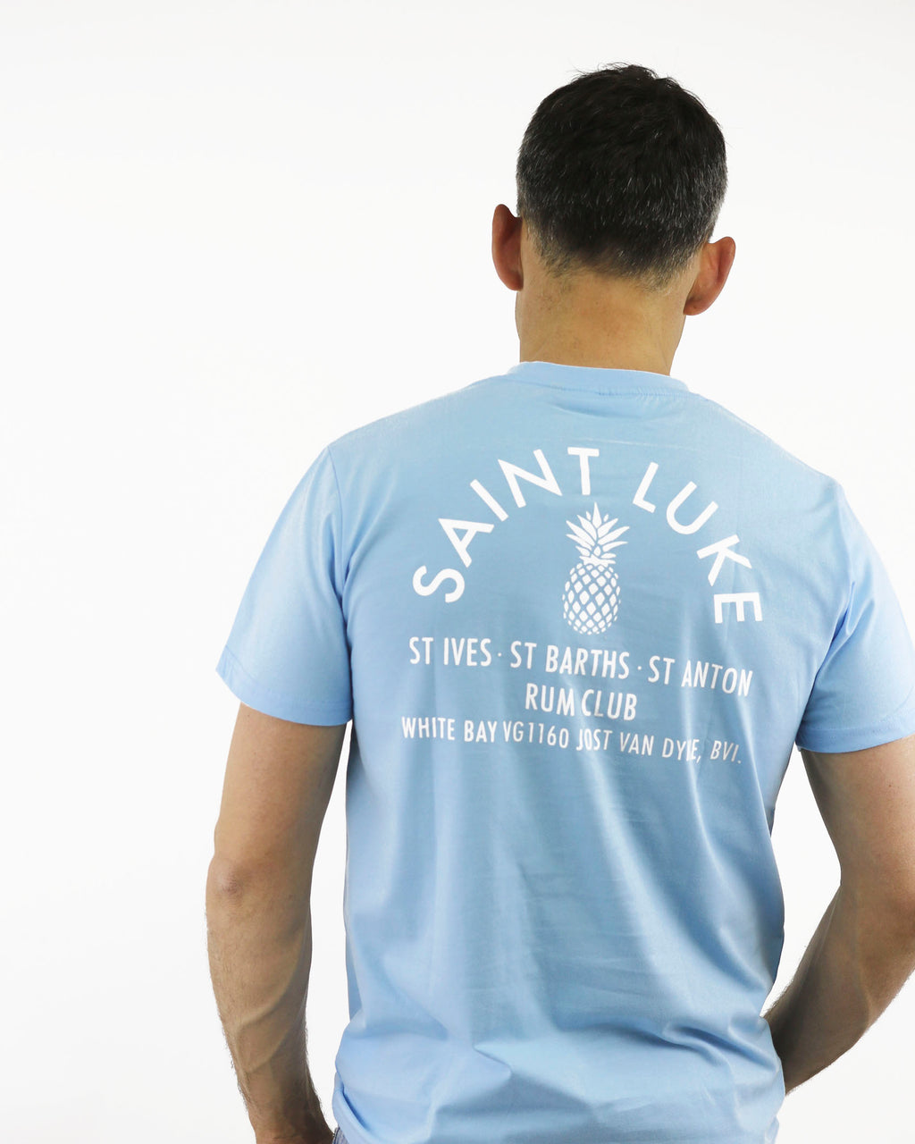 SAINT LUKE Rum Club T-Shirt Pale Blue – The Aloft Shop