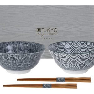 Set of 2 Black Bowls Nippon Tokyo Studio Design