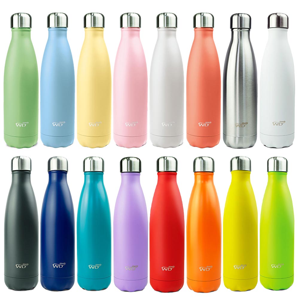 Colored Thermal Water Bottles 500ml WD Lifestyle