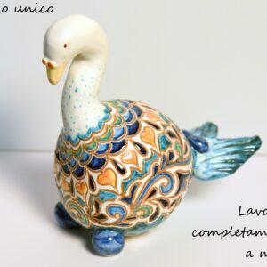 Cigno in ceramica