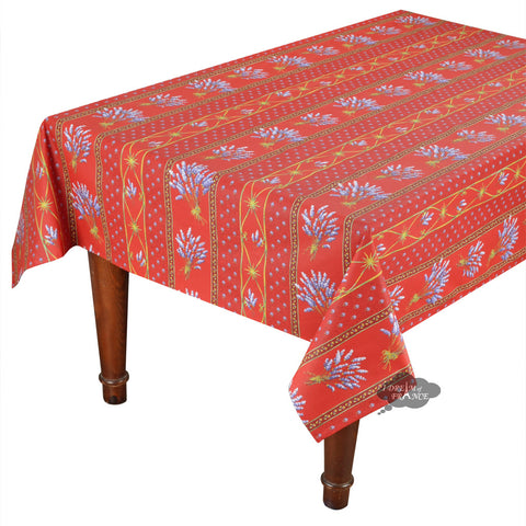 Lavender red tablecloth by Le Cluny